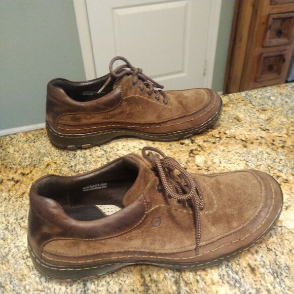 Men’s Born Handcrafted Footwear Size 11.5  45.5 Brown Casual Suede Shoes M6573 main image 4